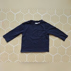Zara Navy Long Sleeve Shirt